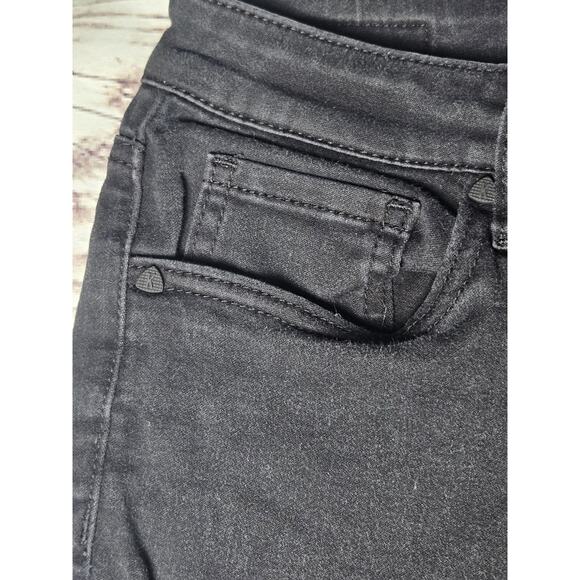 Kut From the Kloth "Donna" Jeans Womens 6 Black High Rise Ankle Skinny Dark - Picture 3 of 13